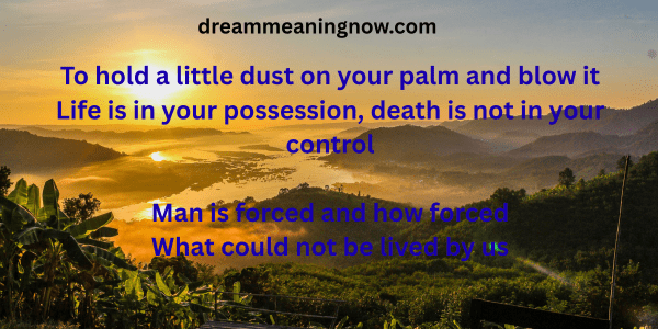 Dream Poetry in English