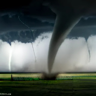 Spiritually, what do tornadoes symbolize in dreams?