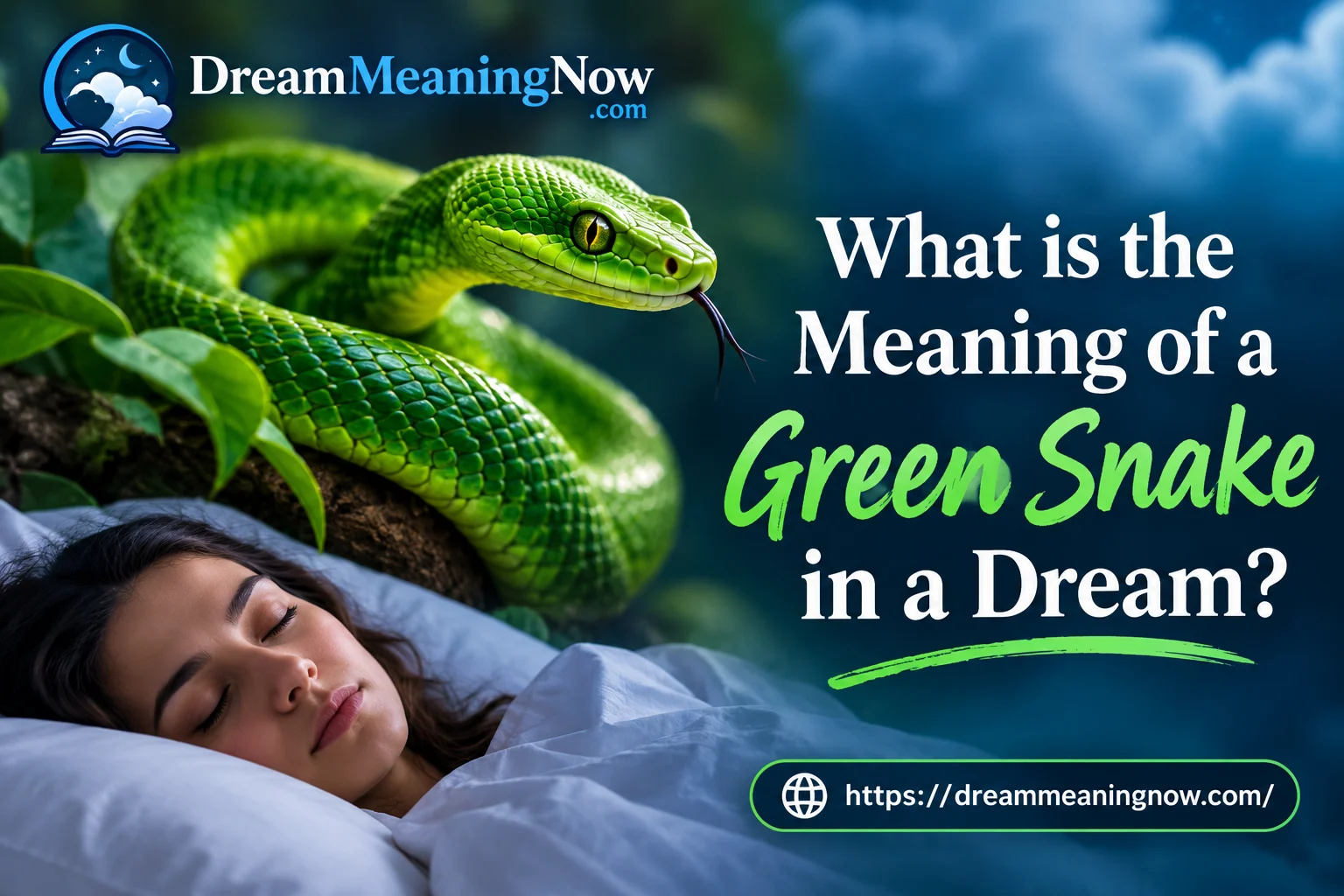 What is the Meaning of a green snake in a dream